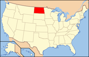 North Dakota State Map